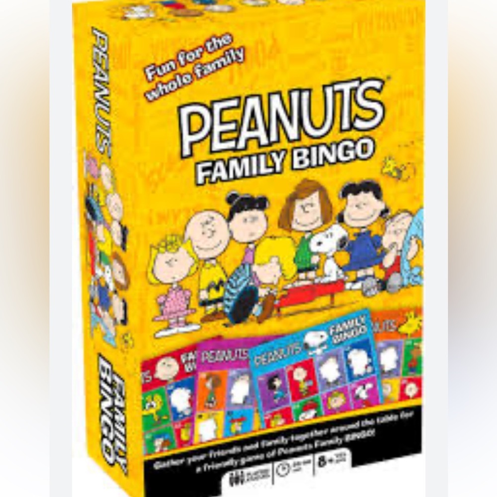 Peanuts Family Bingo Game for 2-18 players - New
